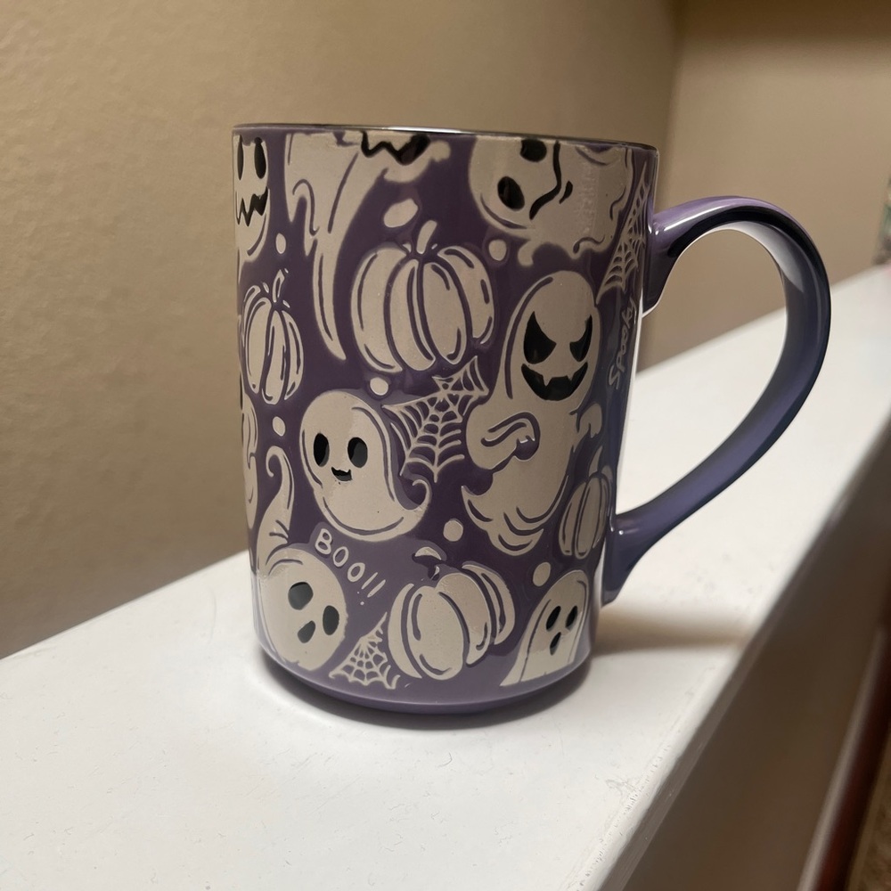 Purple Halloween Ghost Mug